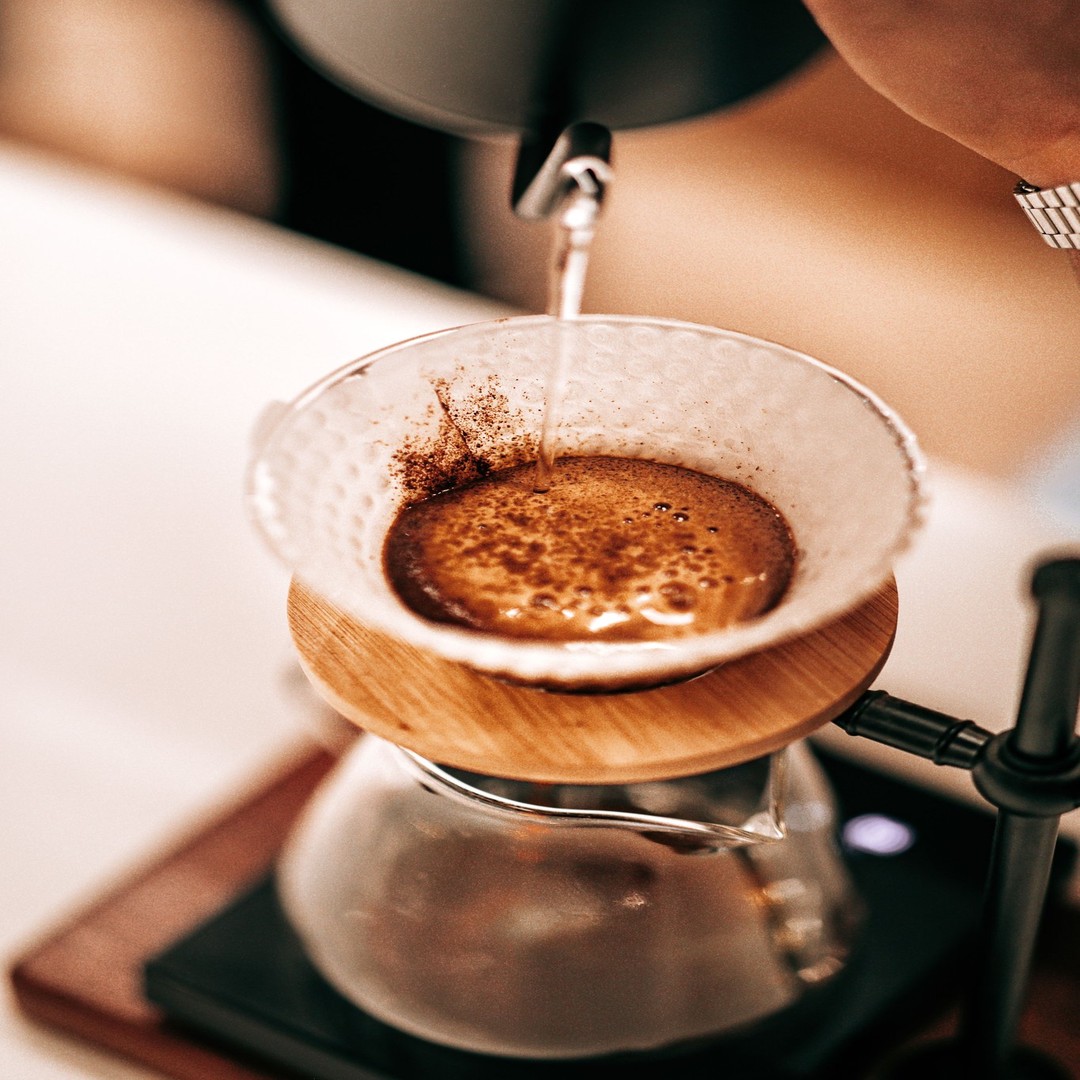 Flat white avec latte art